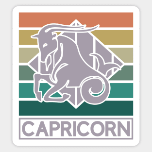 Capricorn Vintage Zodiac Sticker